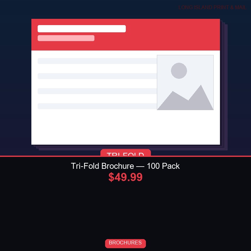 Tri-Fold Brochure — 100 Pack