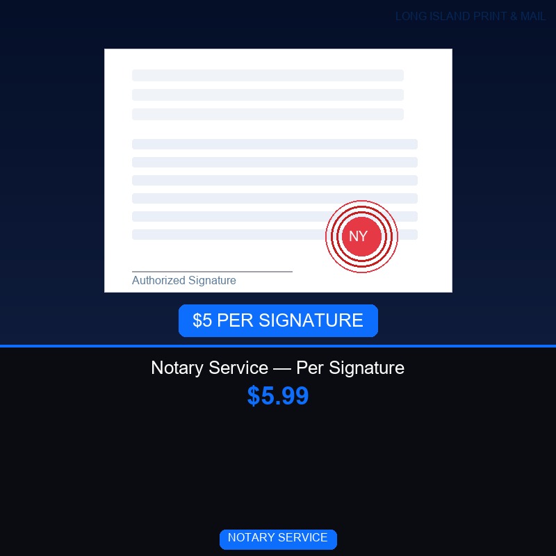 Notary Service — Per Signature
