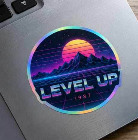 Laptop Retro Sticker