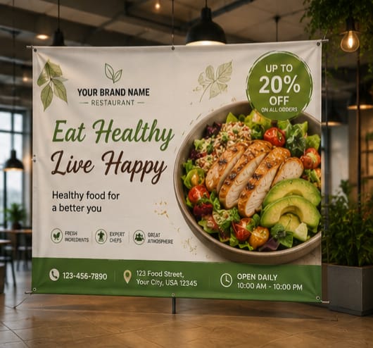 [LIPM-BAN-008] Restaurant Food Banner Alt 2