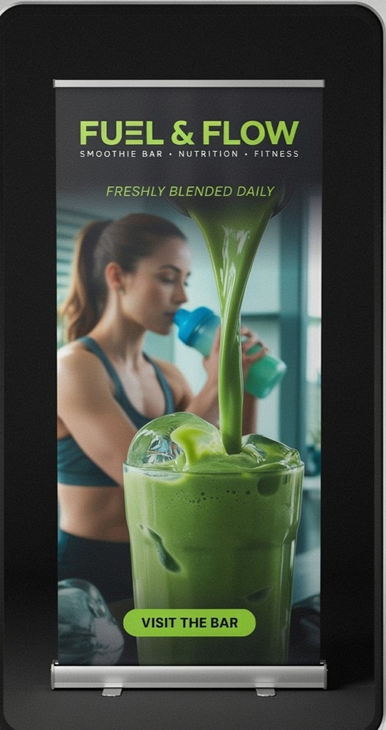 [LIPM-STD-001] Rollup Smoothie Bar Stand